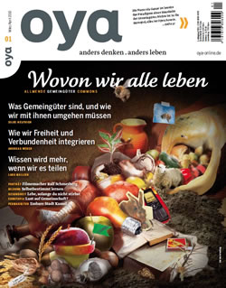 Titel der ersten Ausgabe der Zeitschrift Oya